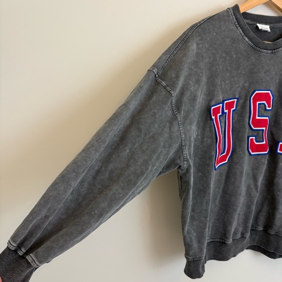 Lelis USA Mineral Wash Crewneck Sweatshirt Sz Medium - Picture 4 of 10